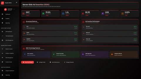 Nexgile-AdPilot Command SSAI Dashboard