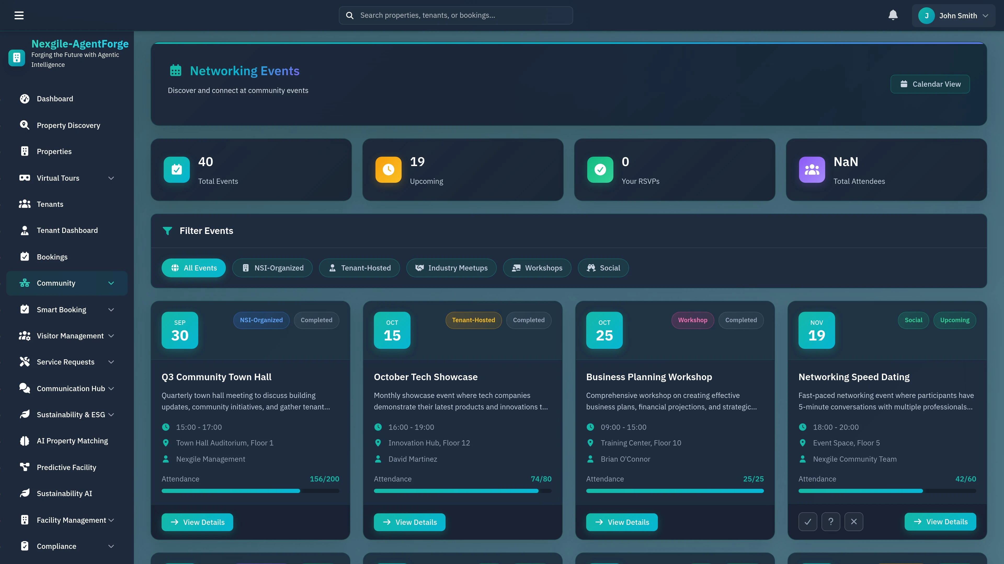 Community Events - Events calendar and community engagement platform for tenants